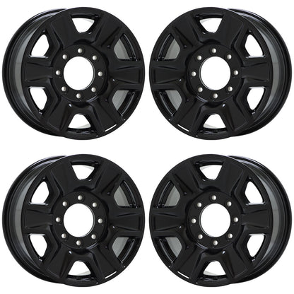 18" Ford F250 F350 SRW Gloss Black wheels rims Factory OEM set 10480 EXCHANGE