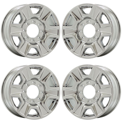 18" Ford F250 F350 SRW Bright Chrome wheels rims Factory OEM set 10480 EXCHANGE