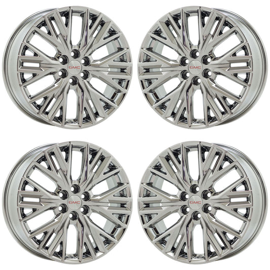 20" GMC Acadia Bright Chrome wheels rims Factory OEM GM set 95991 EXCHANGE