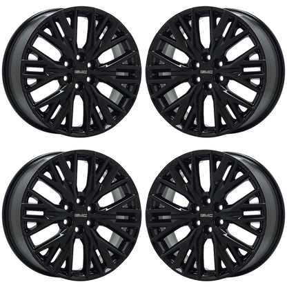 20" GMC Acadia Gloss Black wheels rims Factory OEM GM set 95991 EXCHANGE