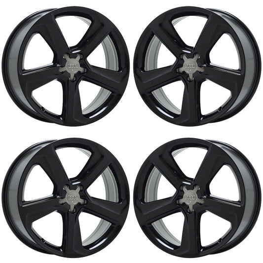 20" Audi Q5 Gloss Black wheels rims Factory OEM set 58929 EXCHANGE