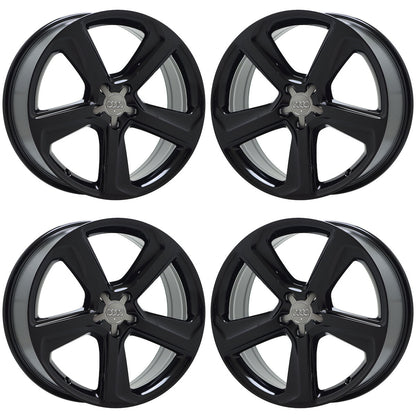 20" Audi Q5 Gloss Black wheels rims Factory OEM set 58929 EXCHANGE
