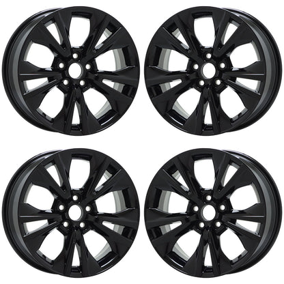 18" Toyota Highlander Gloss Black wheels rims OEM set 4 75162 EXCHANGE