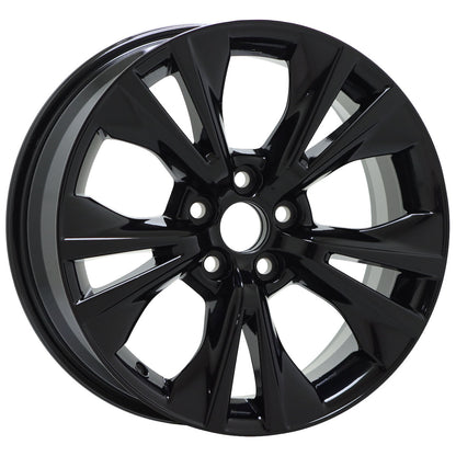 18" Toyota Highlander Gloss Black wheels rims OEM set 4 75162 EXCHANGE