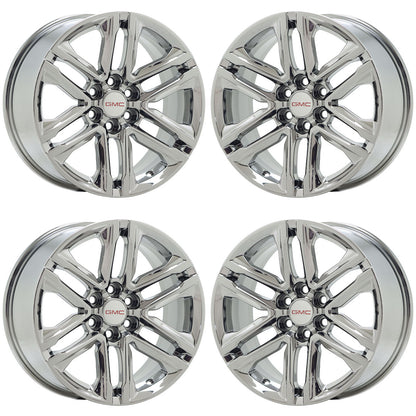 18" Chevrolet Colorado Canyon Bright Chrome wheels rims OEM set 5869 5966