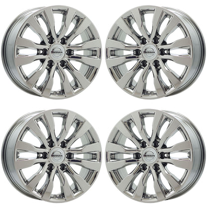 18" Nissan Armada Bright Chrome wheels rims Factory OEM set 62737 EXCHANGE