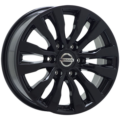 18" Nissan Armada Gloss Black wheels rims Factory OEM set 62737 EXCHANGE