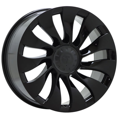 21" Tesla Model Y Gloss Black wheels rims Factory OEM set 210061 210051 EXCHANGE