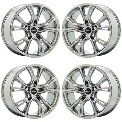 20x10" Jeep Grand Cherokee SRT Bright Chrome wheels Factory OEM 9113 EXCHANGE
