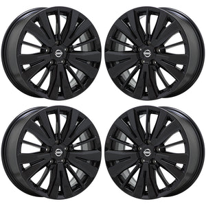 18" Nissan Pathfinder black wheels rims Factory OEM set 4 62742