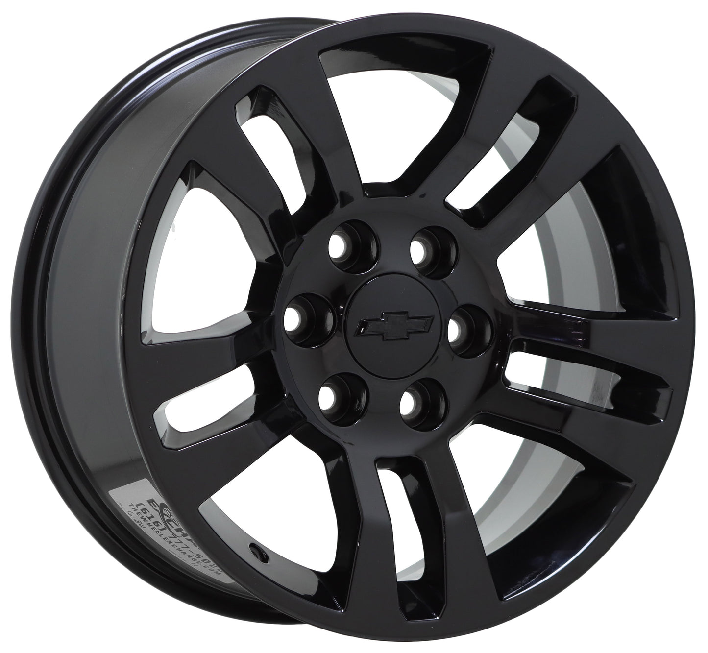 18" Silverado 1500 Tahoe GMC Sierra Yukon Black wheels rims Factory OEM set 5646