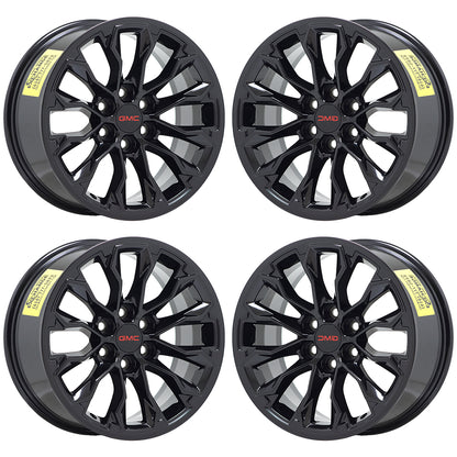 17" GMC Canyon Gloss Black wheels rims Factory OEM set 5891 EXCHANGE