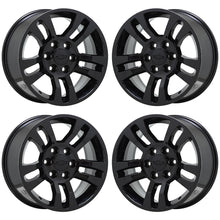 Load image into Gallery viewer, 18&quot; Silverado Tahoe Suburban 1500 Gloss Black wheels rims set 4 5646 EXCHANGE
