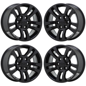 18" Silverado Tahoe Suburban 1500 Gloss Black wheels rims set 4 5646 EXCHANGE