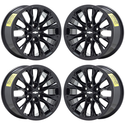 17" GMC Canyon Gloss Black wheels rims Factory OEM set 5891 EXCHANGE