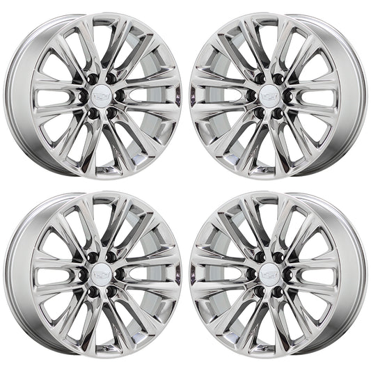 22" Cadillac Escalade Bright Chrome wheels rims Factory Original OEM set 4804