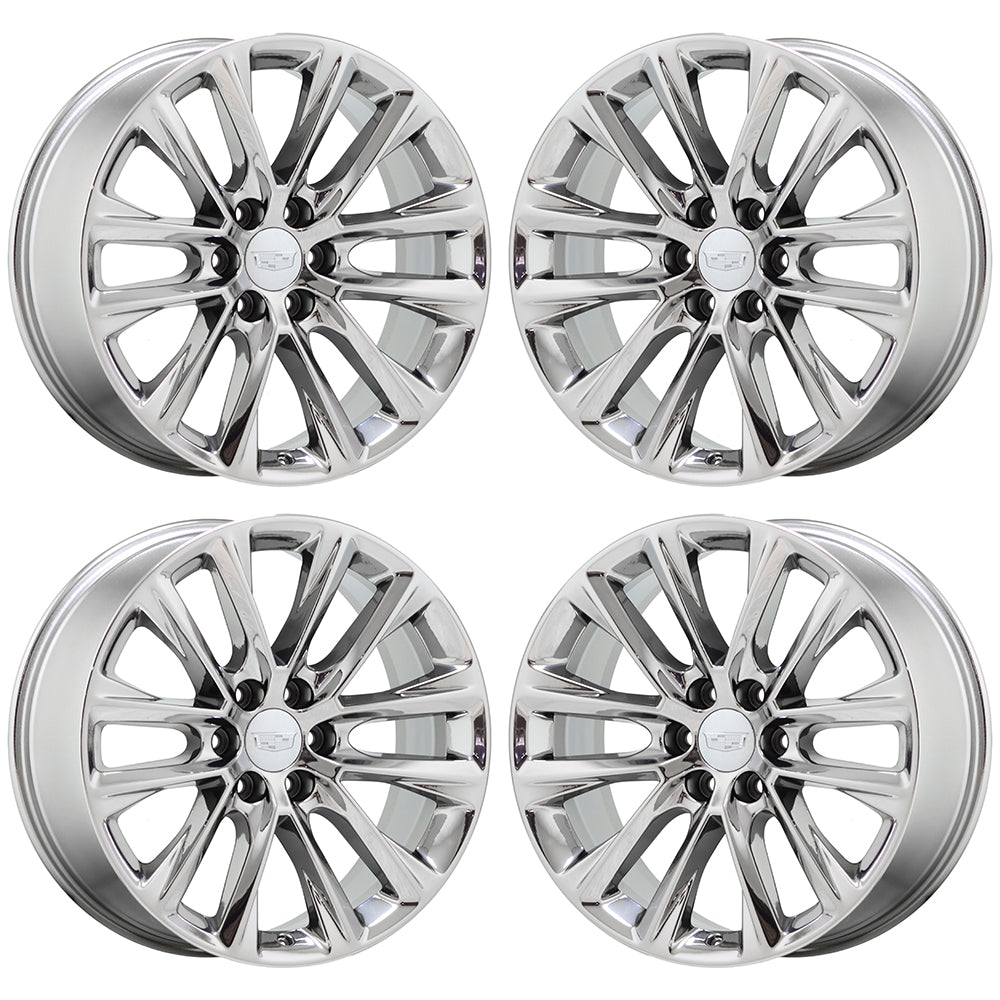 22" Cadillac Escalade Bright Chrome wheels rims Factory Original OEM set 4804