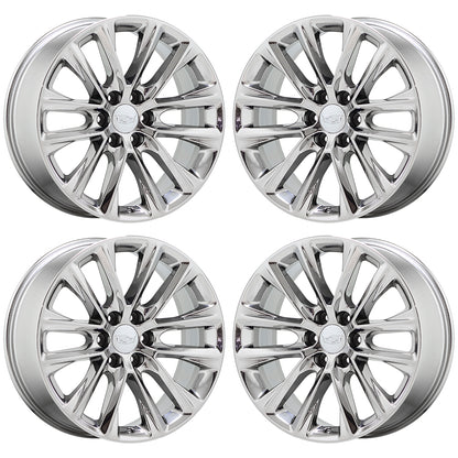 22" Cadillac Escalade Bright Chrome wheels rims Factory Original OEM set 4804