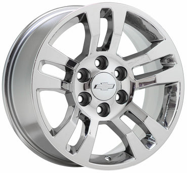 18" Silverado Tahoe Suburban 1500 Bright Chrome wheels rims Factory OEM set 5646