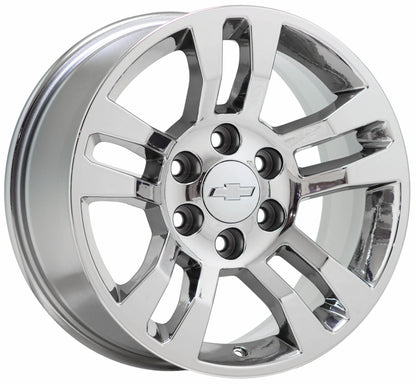 18" Silverado Tahoe Suburban 1500 Bright Chrome wheels rims Factory OEM set 5646