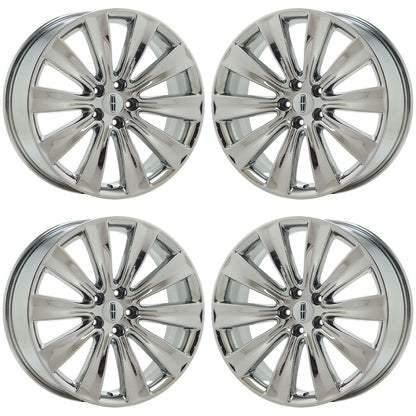 20" Lincoln MKS MKT Bright Chrome wheels rims Factory OEM set 3930 EXCHANGE