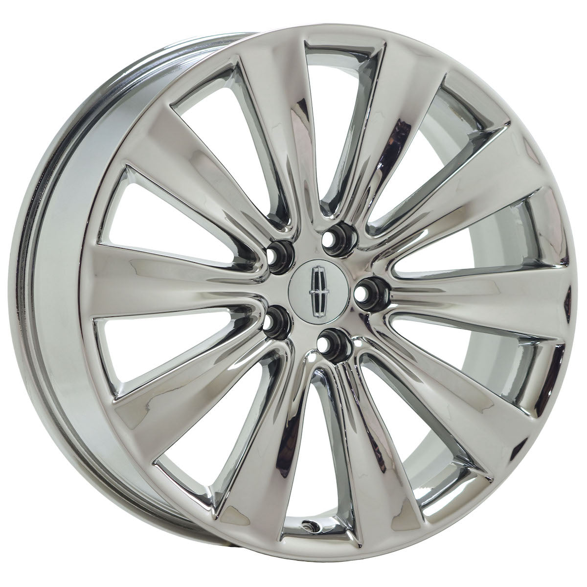 20" Lincoln MKS MKT Bright Chrome wheels rims Factory OEM set 3930 EXCHANGE