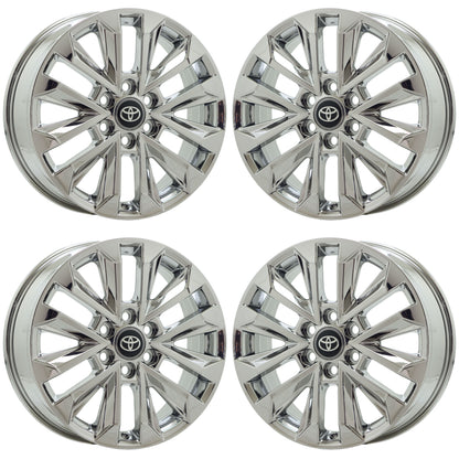 20" Toyota Land Cruiser Bright Chrome wheels rims Factory OEM set 10645 EXCHANGE