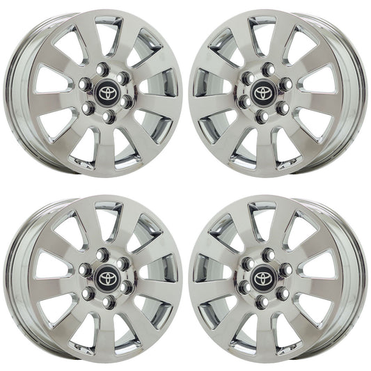 18" Toyota Land Cruiser Bright Chrome wheels rims Factory OEM set 10644 EXCHANGE