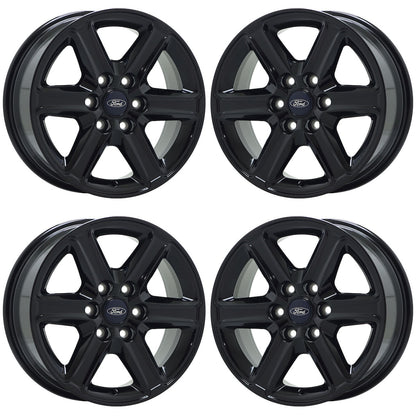 18" Ford F150 Truck Gloss Black wheels rims Factory OEM set 4 10613 EXCHANGE