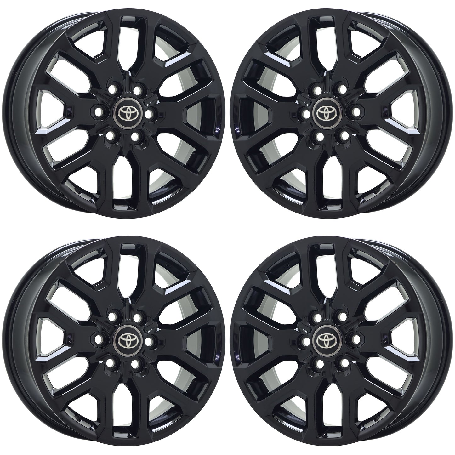 20" Toyota Sequoia Tundra Gloss Black wheels rims Factory OEM set 75277 EXCHANGE