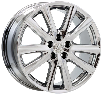 19" Lexus GS350 GS450 Bright Chrome wheel rim Factory OEM 74270 74296
