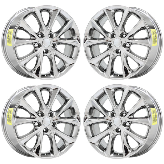 20" Dodge Durango Chrome wheels rims Factory OEM set 4 2496