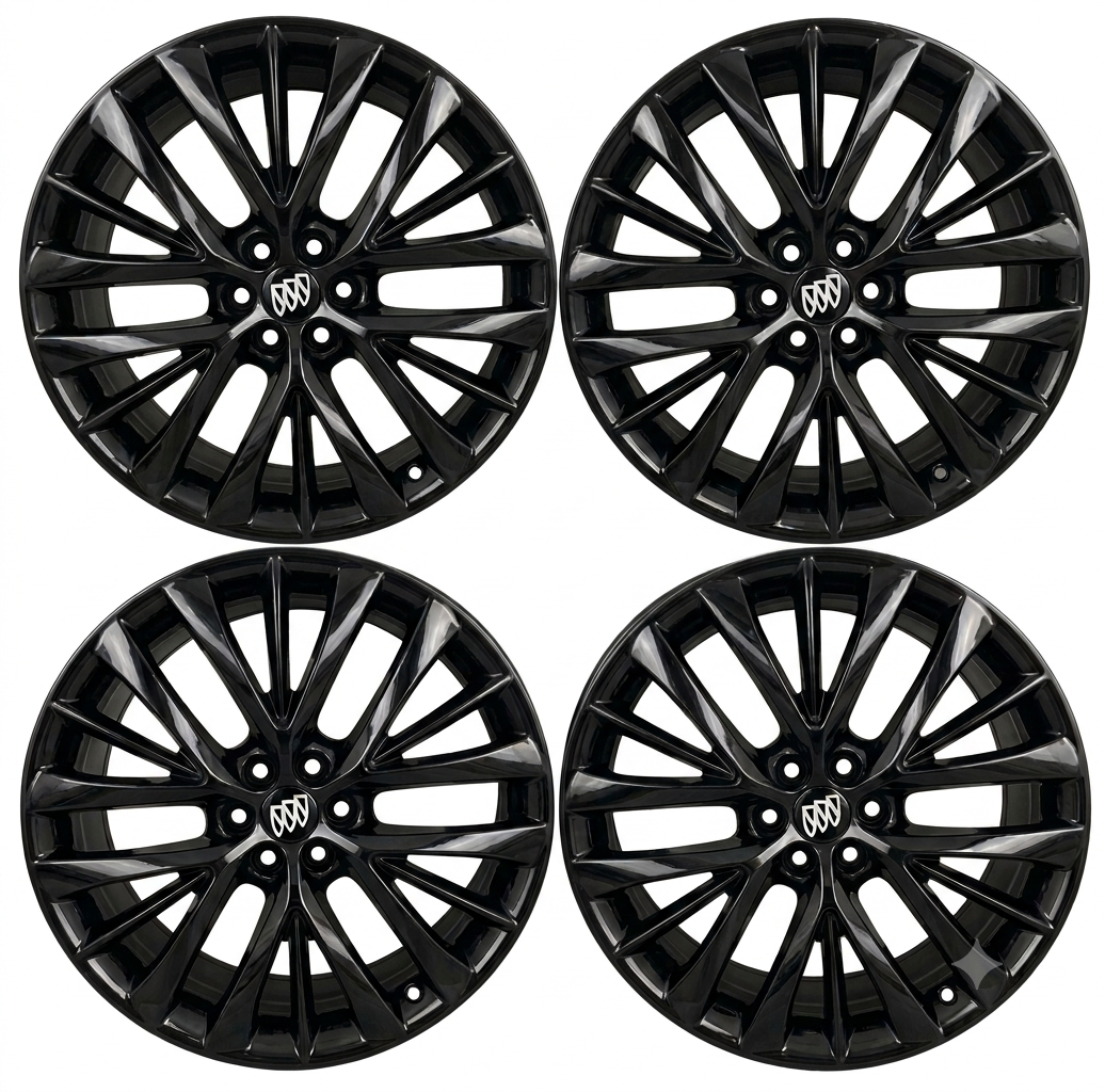 22" Buick Enclave Gloss Black wheels rims Factory OEM set 4 90043 EXCHANGE