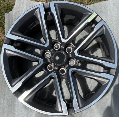 18" Chevrolet Colorado Canyon Satin Black wheels rims OEM set 5869 5966