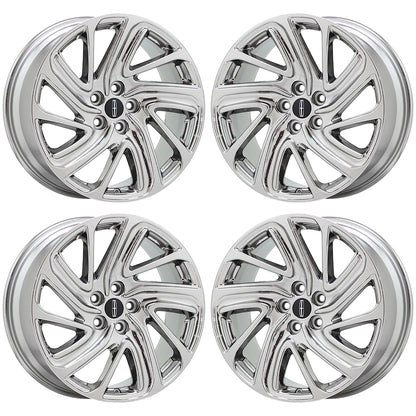 19" Lincoln Aviator Bright Chrome wheels rims Factory OEM set 10187