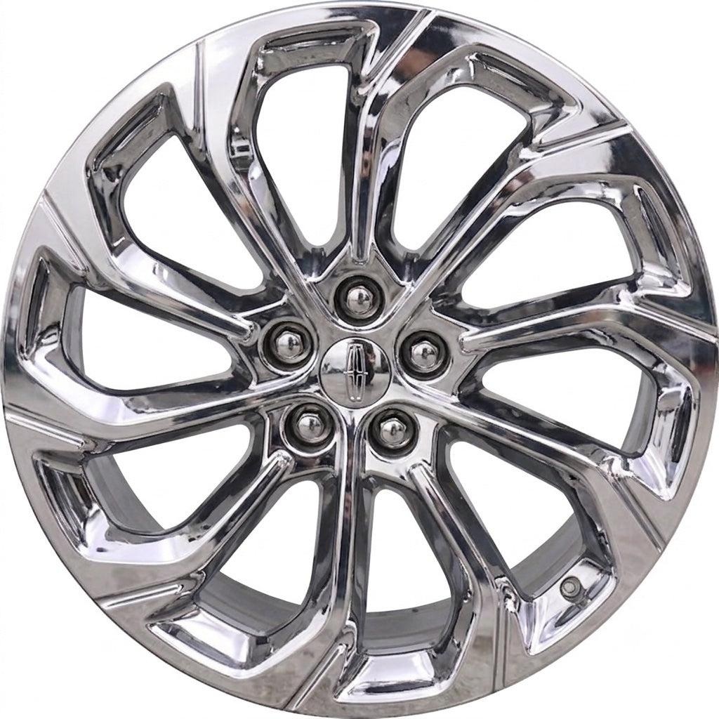 21" Lincoln Nautilus Bright Chrome wheels rims Factory OEM 10564 2024-2026