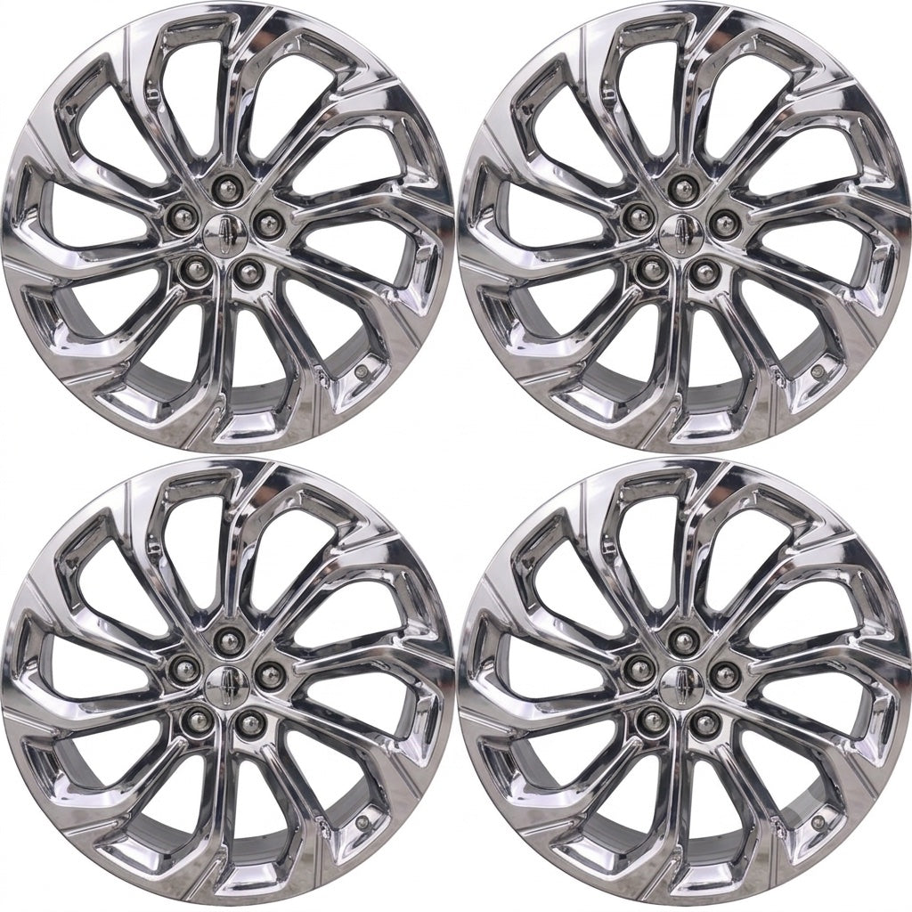 21" Lincoln Nautilus Bright Chrome wheels rims Factory OEM 10564 2024-2026