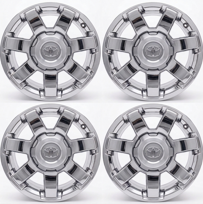 17" Toyota 4Runner Bright Chrome wheels rims Factory OEM set 75154