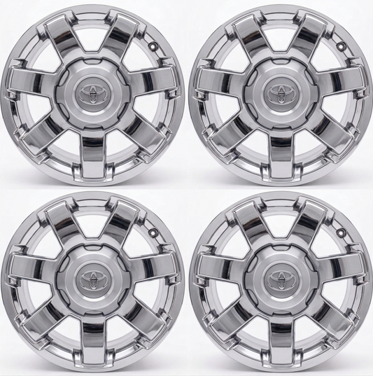 17" Toyota 4Runner Bright Chrome wheels rims Factory OEM set 75154