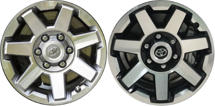 17" Toyota 4Runner Machine Grey or Black wheels rims Factory OEM set 75154
