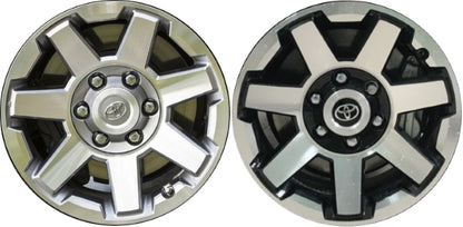 17" Toyota 4Runner Machine Grey or Black wheels rims Factory OEM set 75154