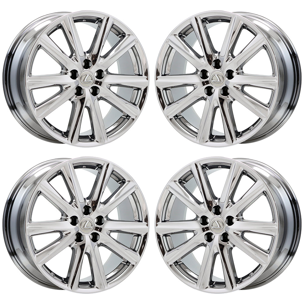 19" Lexus GS350 GS450 Bright Chrome wheel rim Factory OEM 74296 EXCHANGE