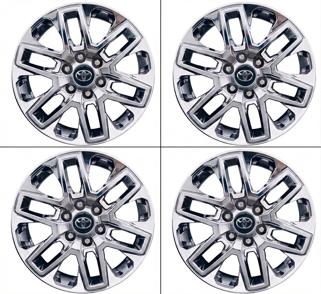 20" Toyota Sequoia Tundra PVD Chrome wheels rims Factory OEM set 75276 EXCHANGE