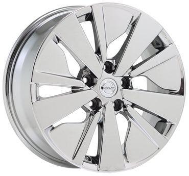 17" Nissan Altima Bright Chrome Wheels Rims Factory Original OEM Set 62784