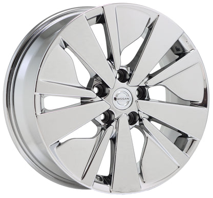 17" Nissan Altima Bright Chrome Wheels Rims Factory Original OEM Set 62784