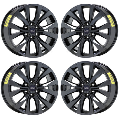 20" Ford F150 Truck Black Chrome wheels rims Factory OEM set 10003
