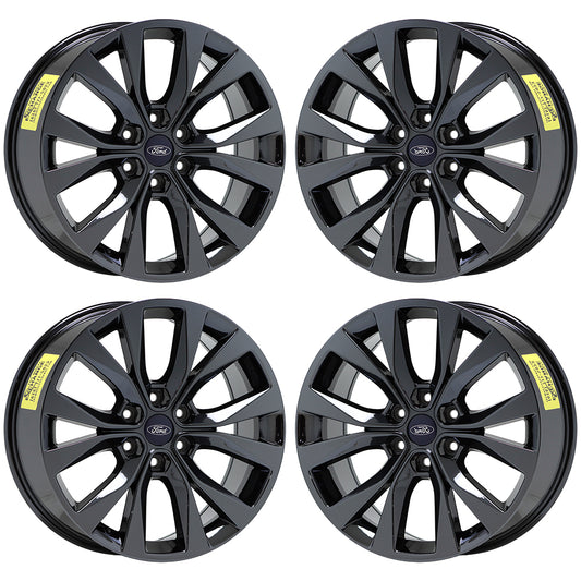 20" Ford F150 Truck Black Chrome wheels rims Factory OEM set 10003