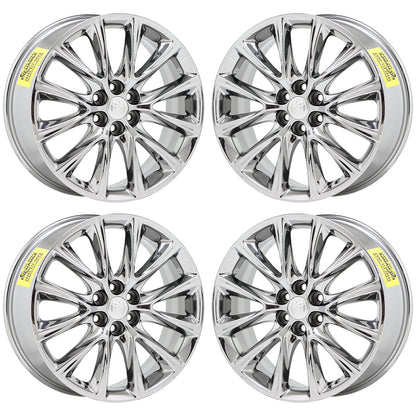 20" Buick Enclave GMC Acadia Bright Chrome wheels rims Factory OEM set 5852