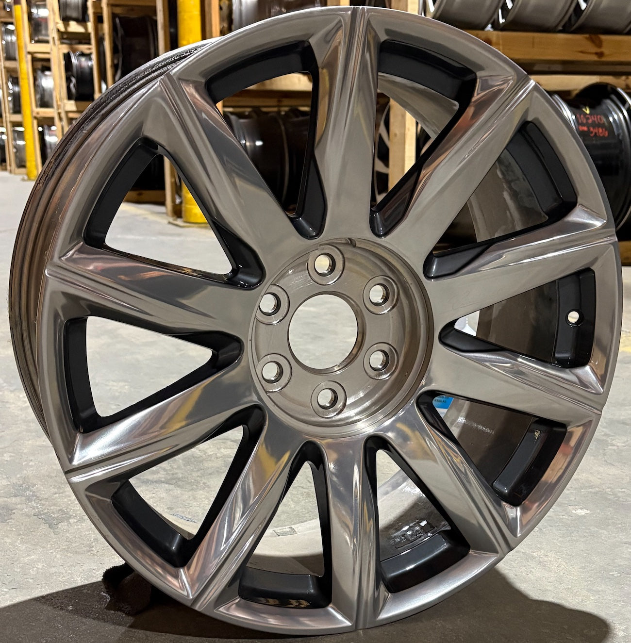22x9" Cadillac Escalade polished and grey wheel rim Factory OEM 4874 84714163