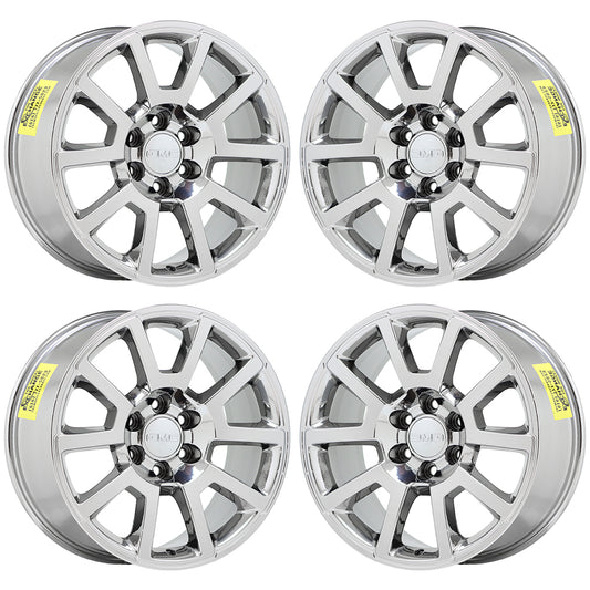 20" GMC Sierra 1500 Yukon Bright Chrome wheels rims Factory OEM set 4 5699